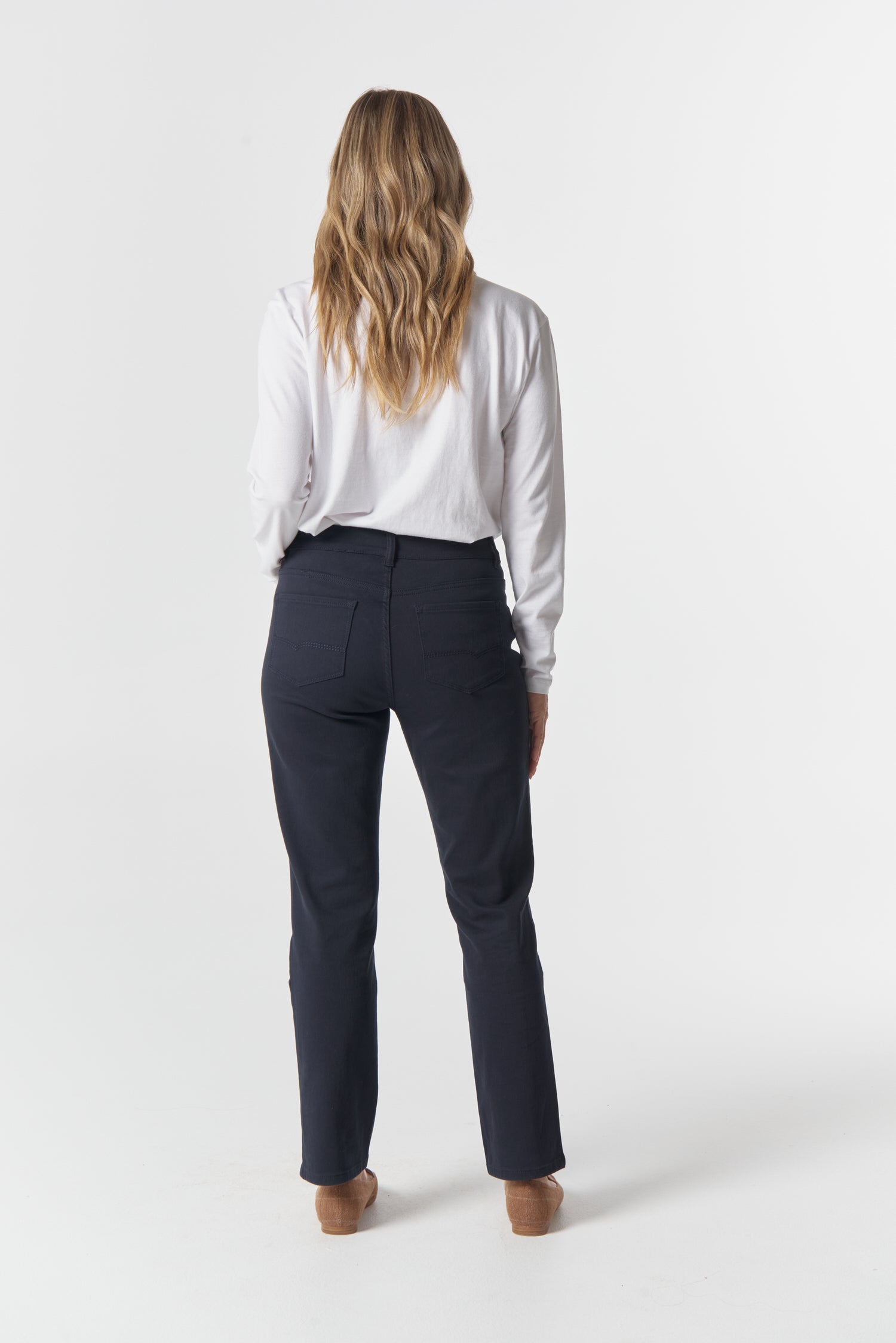 5 Pocket Jean - Dark Navy by Goondiwindi Cotton. Timeless women’s fashion using natural fibres and classic shapes