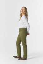 5 Pocket Jean - Sage by Goondiwindi Cotton. Timeless women’s fashion using natural fibres and classic shapes