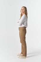 5 Pocket Twill Jean - Tobacco by Goondiwindi Cotton. Timeless women’s fashion using natural fibres and classic shapes