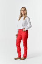 Goondiwindi Cotton Bottoms 5 Pocket Fitted Jean - Poinsettia