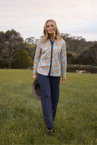 Goondiwindi Cotton Blouses Pioneer Linen Cotton Shirt - Country Club Print
