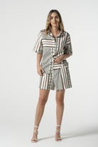 Ash Linen Cotton Shorts - Large Square by Goondiwindi Cotton. Timeless women’s fashion using natural fibres and classic shapes