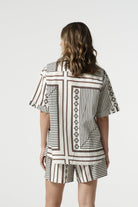 Ash Linen Cotton Shorts - Large Square by Goondiwindi Cotton. Timeless women’s fashion using natural fibres and classic shapes