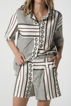 Ash Linen Cotton Shorts - Large Square by Goondiwindi Cotton. Timeless women’s fashion using natural fibres and classic shapes