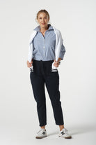 Weekend Cotton Stretch Jogger - Dark Navy by Goondiwindi Cotton. Timeless women’s fashion using natural fibres and classic shapes