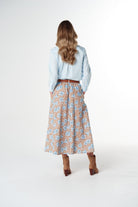 Goondiwindi Cotton Bottoms Dance Linen Cotton Skirt - Country Club Print