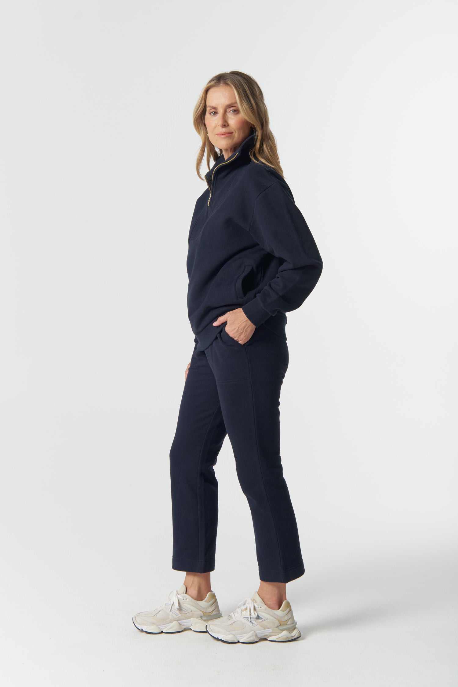 Goondiwindi Cotton Bottoms Barkly Cotton Track Pant - Dark Navy