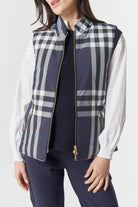 Goondiwindi Cotton Outerwear The Heritage Quilted Vest - Navy Check