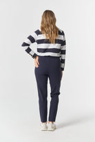 Workday Ponte Jogger - Navy by Goondiwindi Cotton. Timeless women’s fashion using natural fibres and classic shapes