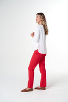 5 Pocket Jean - Poinsettia by Goondiwindi Cotton. Timeless women’s fashion using natural fibres and classic shapes