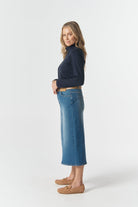 The Traditional Cotton Skivvy - Dark Navy by Goondiwindi Cotton. Timeless women’s fashion using natural fibres and classic shapes