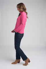Solid Cotton Skivvy Pink