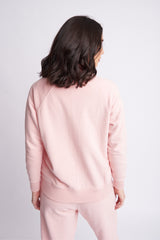 Full Zip Raglan Cotton Jacket Pale Pink