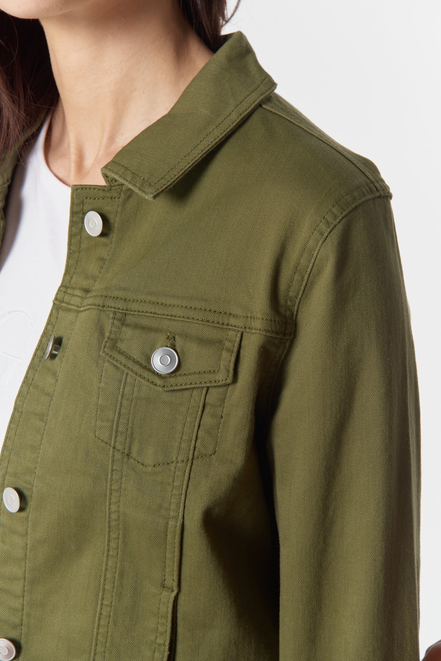Goondiwindi Cotton Outerwear Ray Denim Jacket - Sage