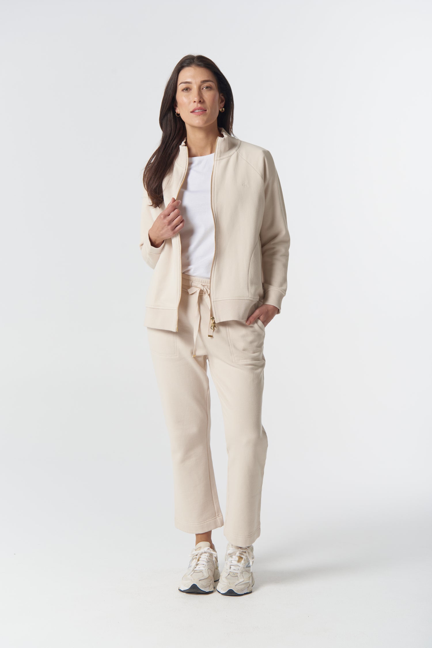 Goondiwindi Cotton Rugbys Barkly Cotton Fleece Jacket - Birch