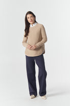 Goondiwindi Cotton Knitwear The Classic Crew Neck Raglan Jumper - Breccia