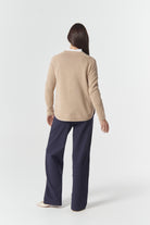 Goondiwindi Cotton Knitwear The Classic Crew Neck Raglan Jumper - Breccia