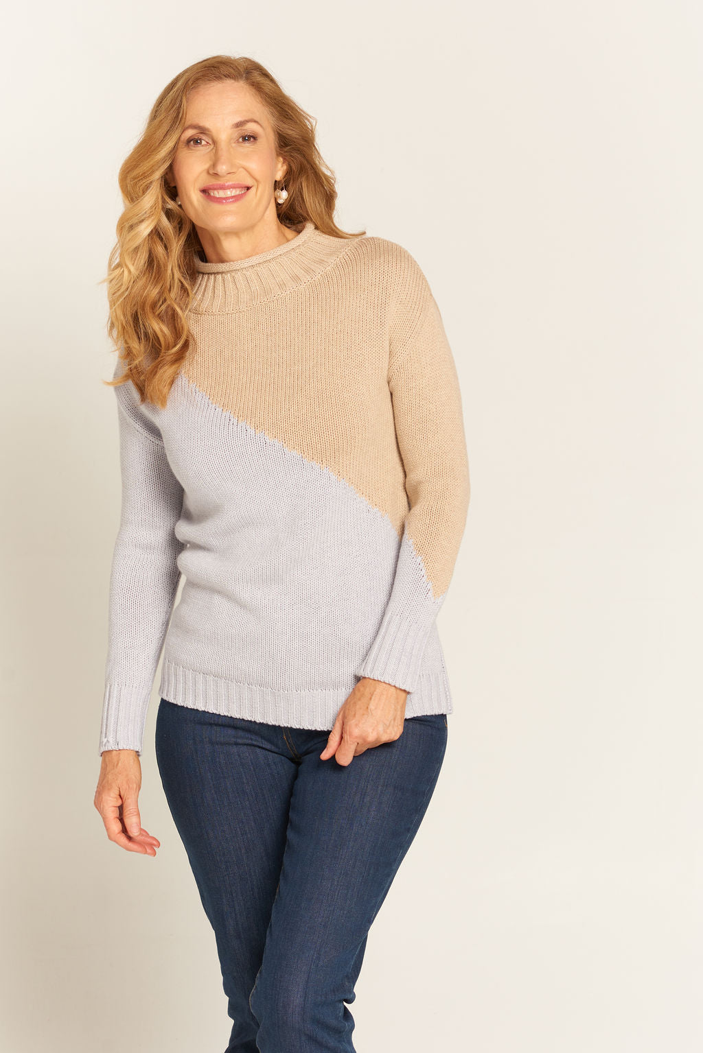 Goondiwindi Cotton Knitwear Ella Jumper Soft Suede / Grey