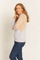 Goondiwindi Cotton Knitwear Ella Jumper Soft Suede / Grey