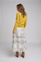 Goondiwindi Cotton Knitwear Classic Cable Crew Neck Jumper - Lemon