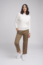 Goondiwindi Cotton Knitwear Classic Cable Crew Neck Jumper Snowflake