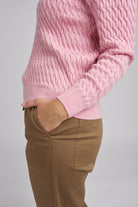Goondiwindi Cotton Knitwear Classic Cable Polo Neck Jumper - Coraline