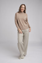 Goondiwindi Cotton Knitwear Turtle Neck Knit Jumper Oatmeal