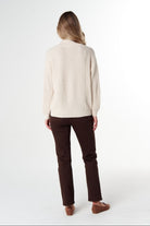 Goondiwindi Cotton Knitwear Jillaroo ½ Zip Merino Cotton Jumper - Whipped Cream