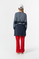cloth+paper+scissors Tees The Show Stopper Stripe Tee - White/Parisian Navy