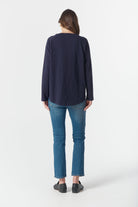 On Repeat Raglan Tee - Parisian Navy by cloth+paper+scissors. Timeless women’s fashion using natural fibres and classic shapes