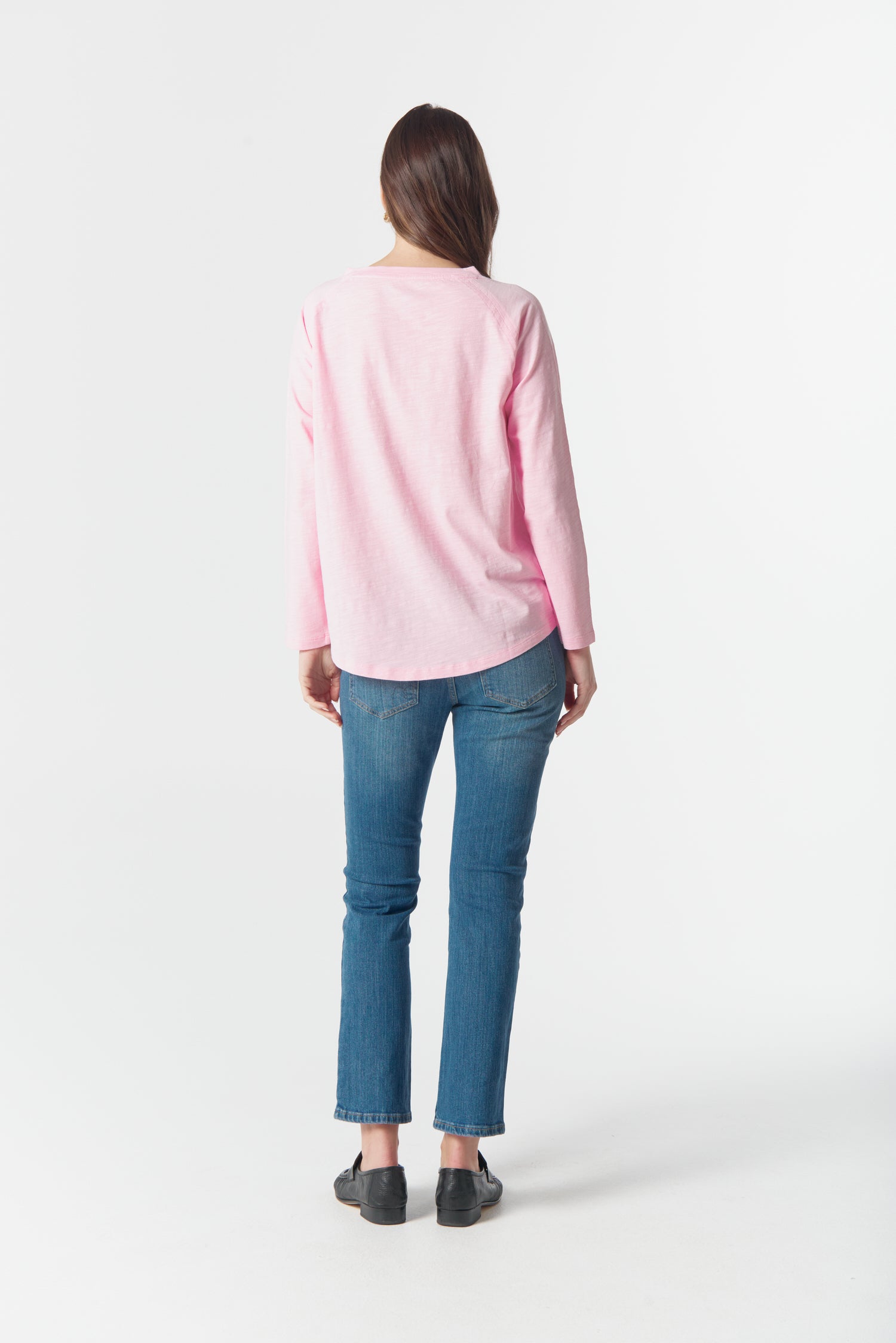 cloth+paper+scissors Tees On Repeat Raglan Tee - Pink A Boo
