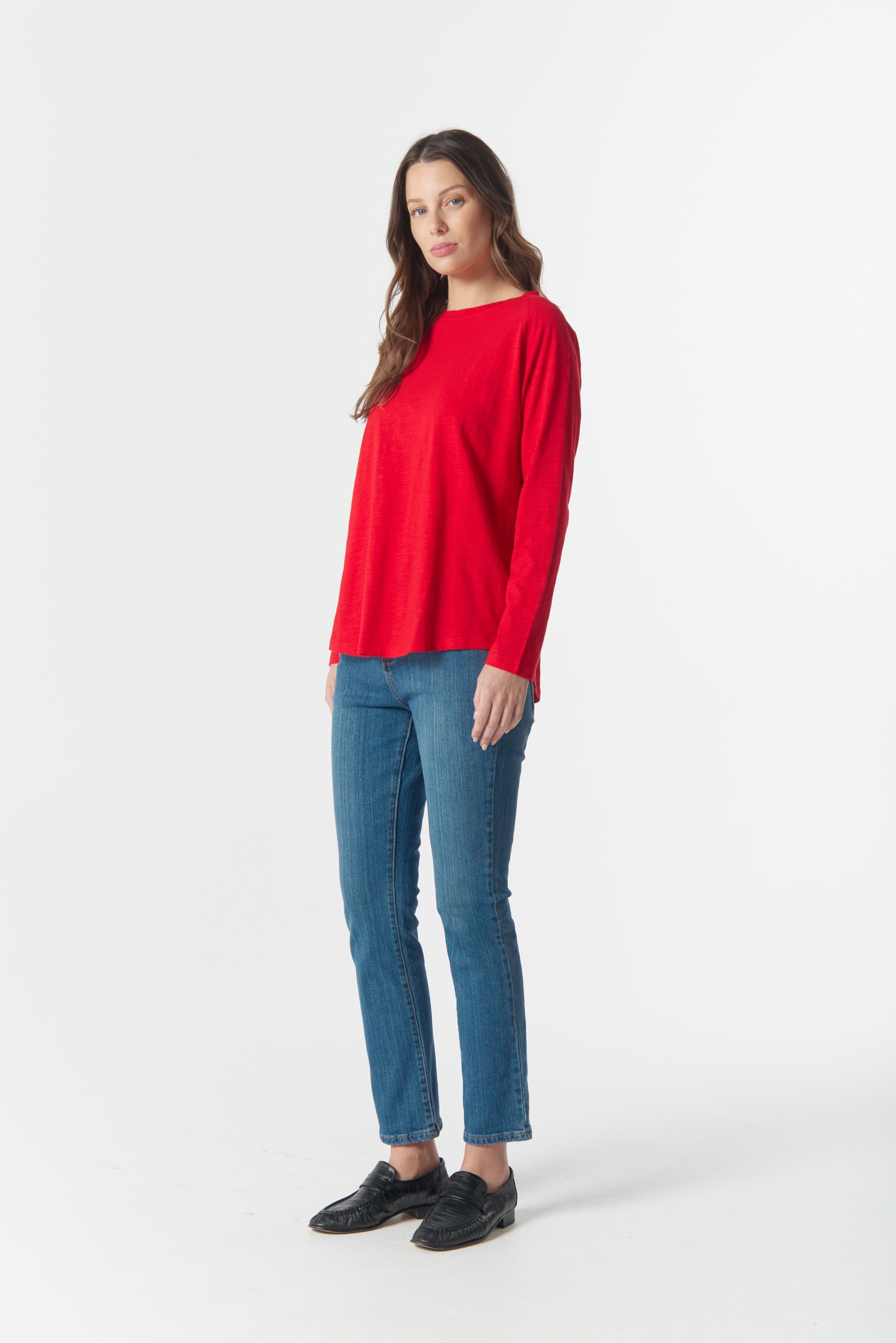 cloth+paper+scissors Tees On Repeat Raglan Tee - Salsa