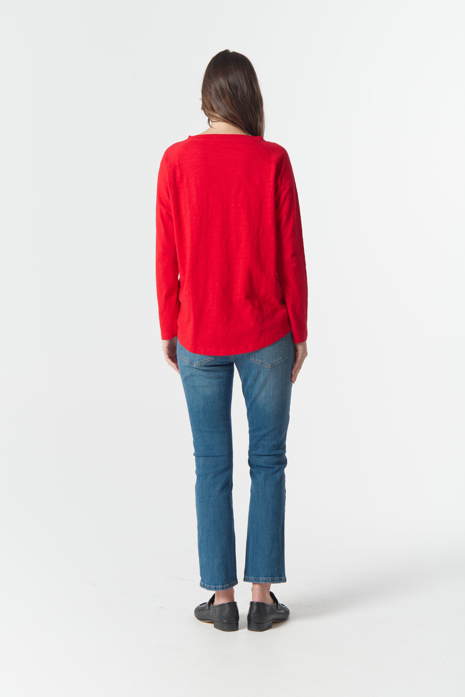 cloth+paper+scissors Tees On Repeat Raglan Tee - Salsa