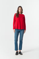 cloth+paper+scissors Tees On Repeat Raglan Tee - Salsa