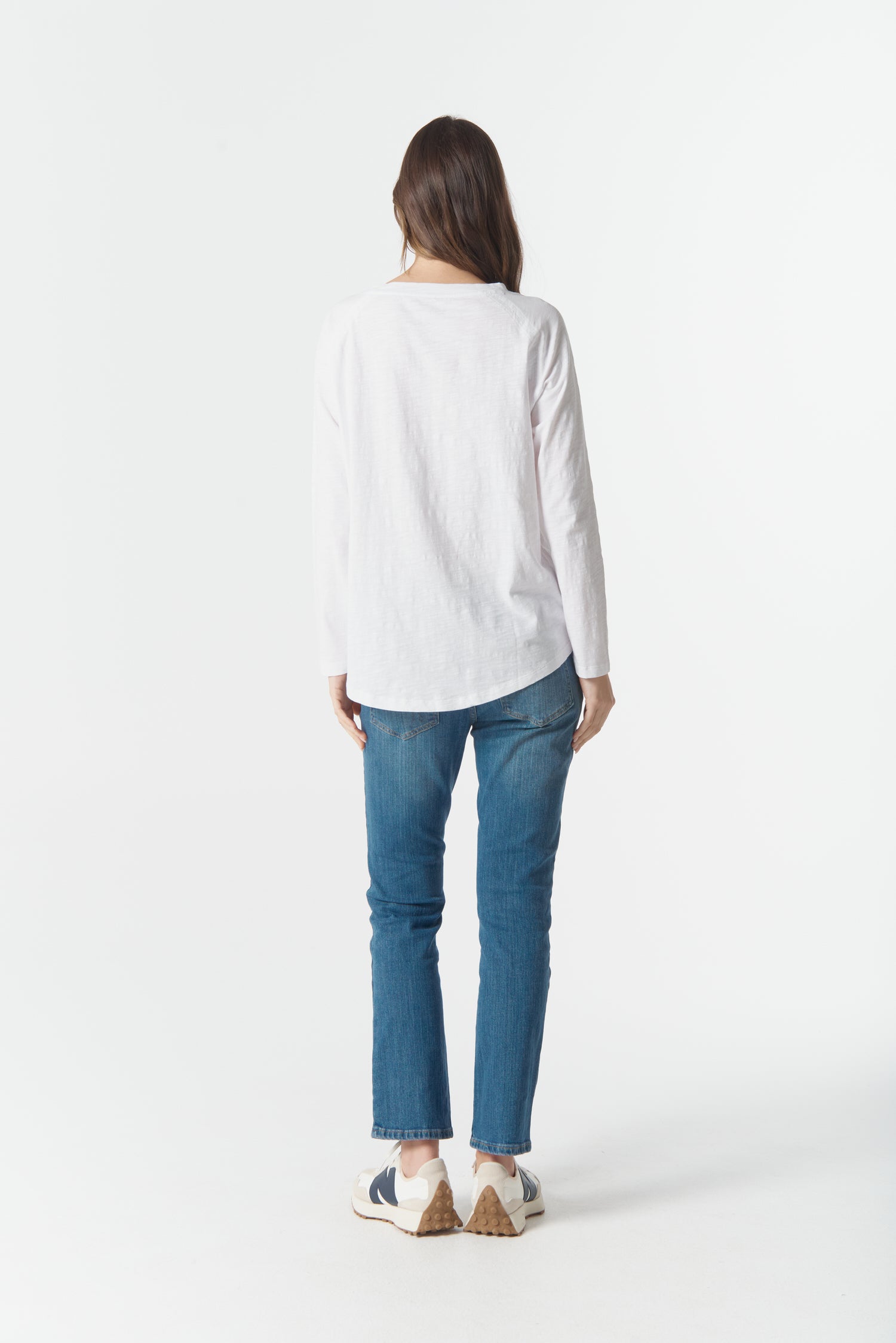 cloth+paper+scissors Tees On Repeat Raglan Tee - White
