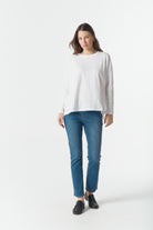 cloth+paper+scissors Tees Drop Sleeve Boxy Tee - White