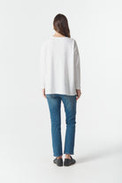 cloth+paper+scissors Tees Drop Sleeve Boxy Tee - White