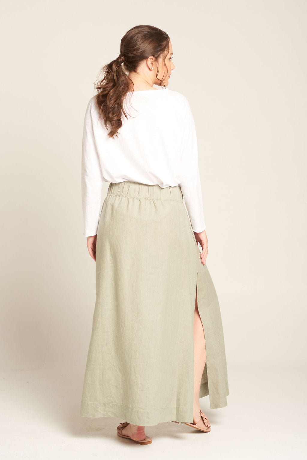 cloth+paper+scissors Skirts Amber Skirt - Sage