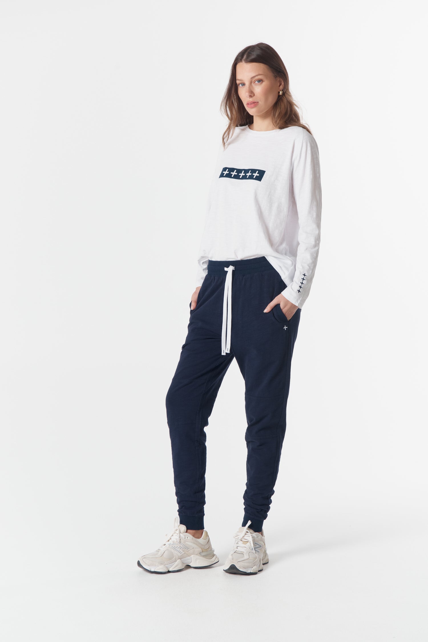 Back By Demand Cotton Jogger - Parisian Night by cloth+paper+scissors. Timeless women’s fashion using natural fibres and classic shapes