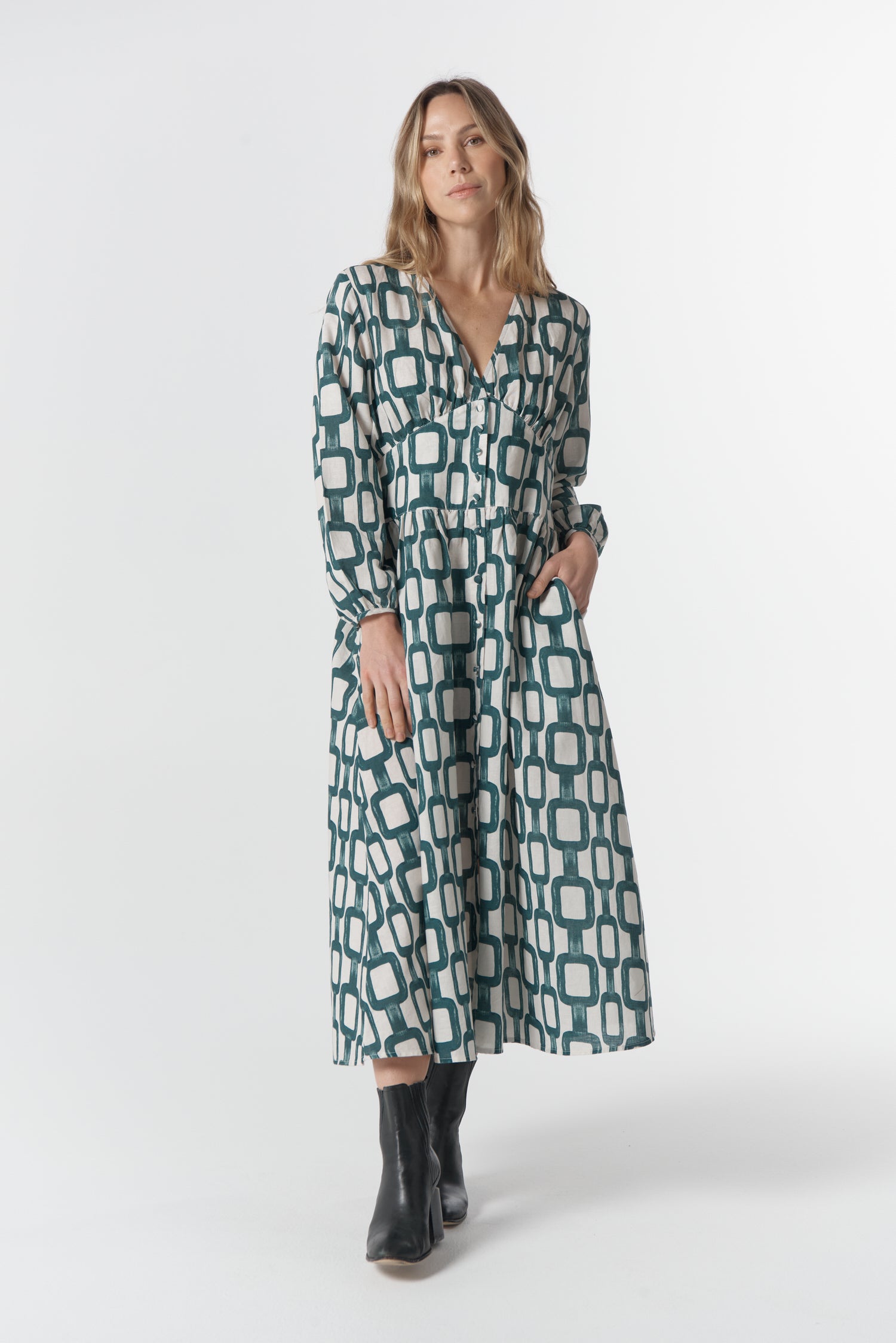 cloth+paper+scissors Dresses The Festival Dress - Chain Print