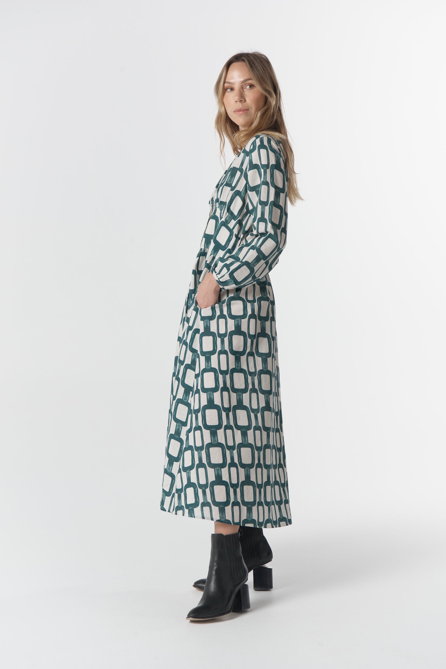 cloth+paper+scissors Dresses The Festival Dress - Chain Print