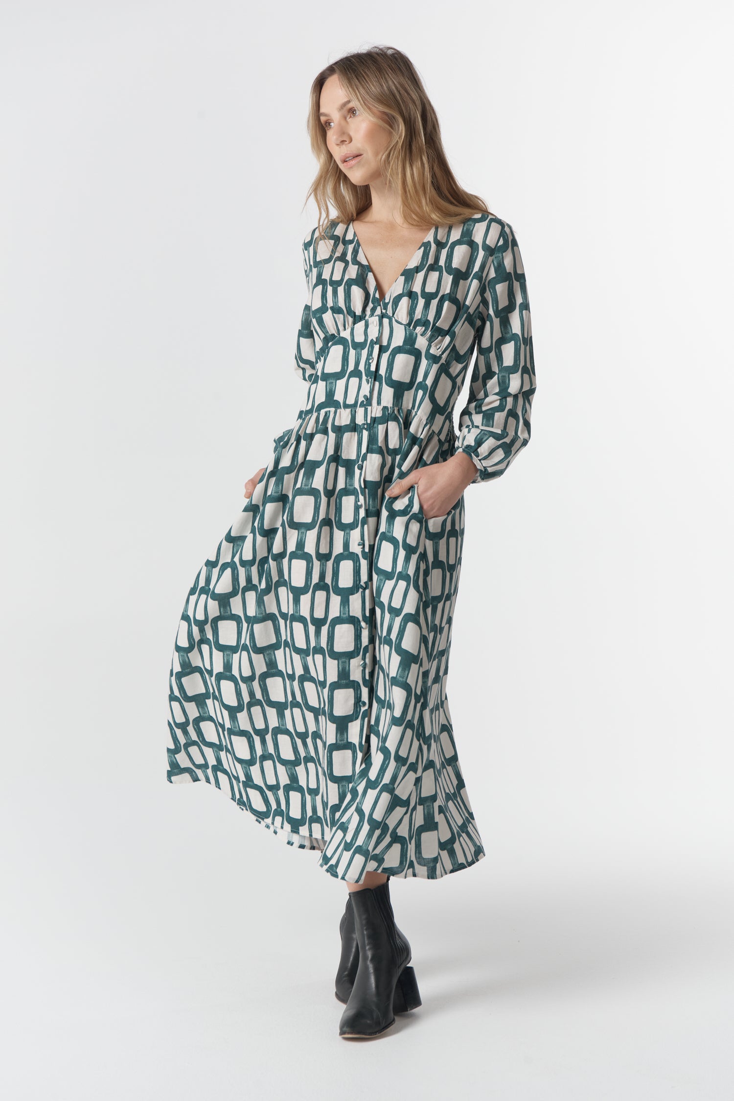 cloth+paper+scissors Dresses The Festival Dress - Chain Print