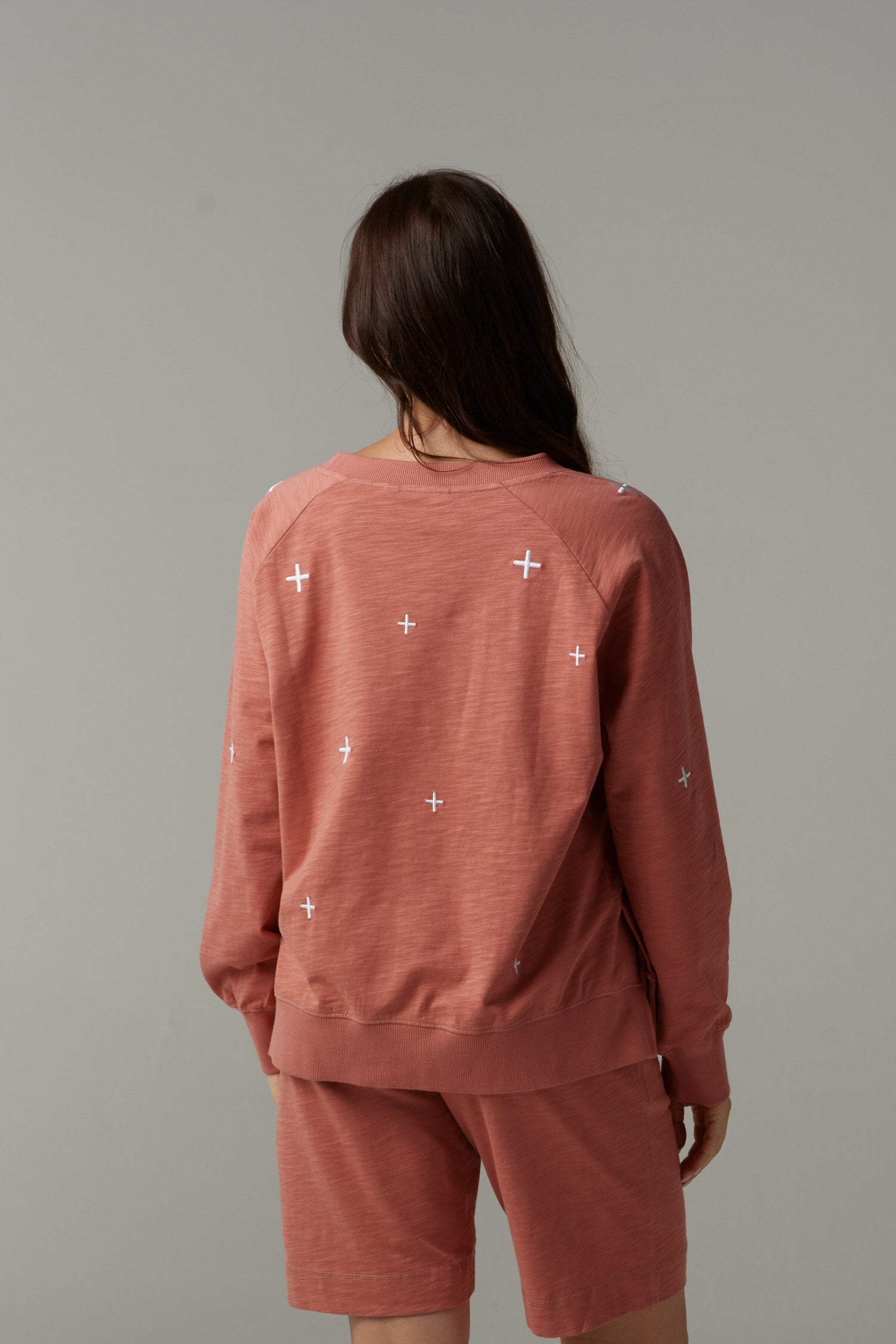 My Fave Cotton Cross Sweater - Terracotta by cloth+paper+scissors. Timeless women’s fashion using natural fibres and classic shapes