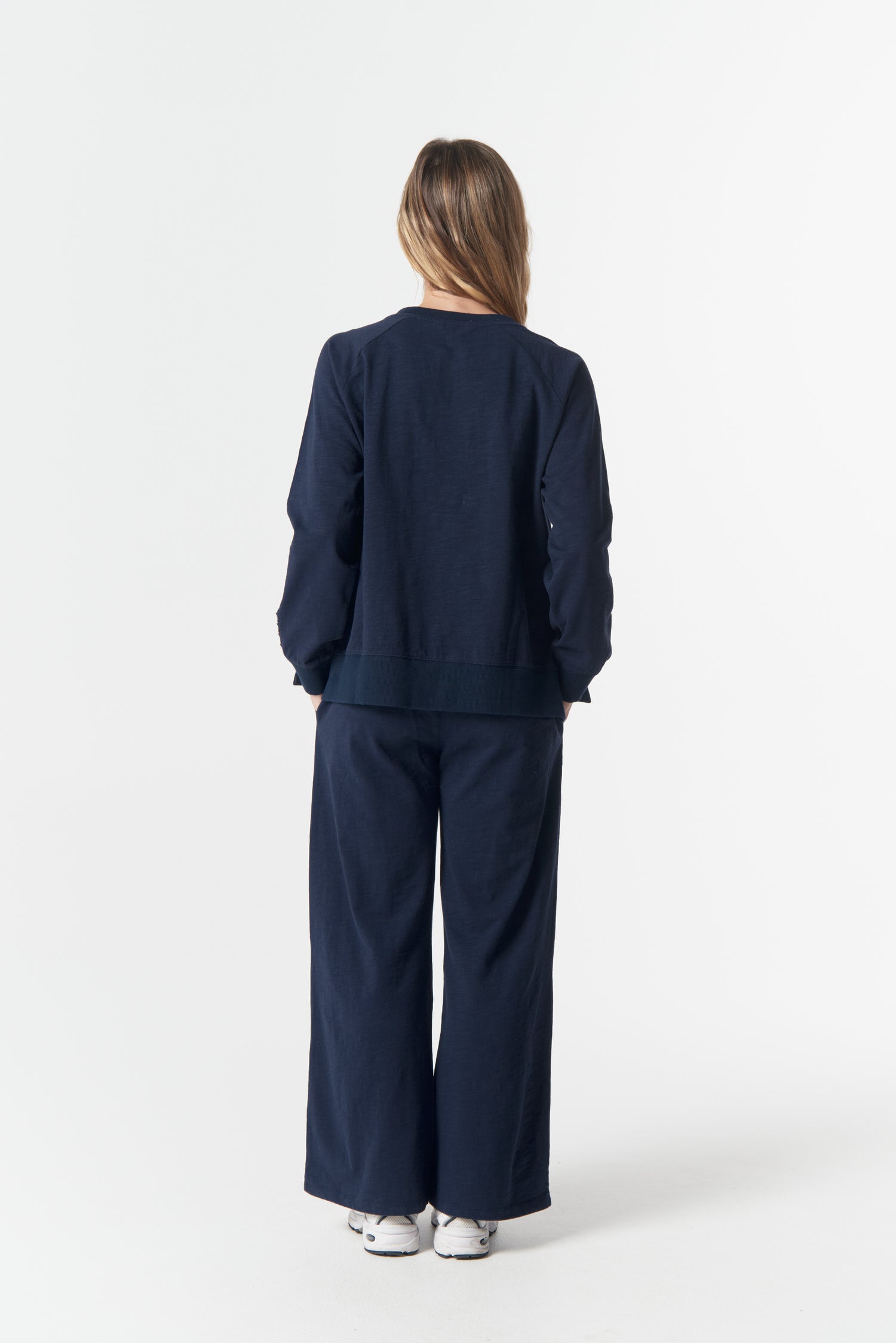 cloth+paper+scissors Rugbys My Fave Cotton Five Cross Sweater - Parisian Navy/White