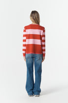 cloth+paper+scissors Knitwear Sierra Stripe Knit - Flamboyant