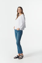 cloth+paper+scissors Knitwear Rib Cotton Boxy Jumper - White