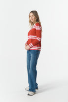 cloth+paper+scissors Knitwear Sun Chaser Polo Knit - Scarlet