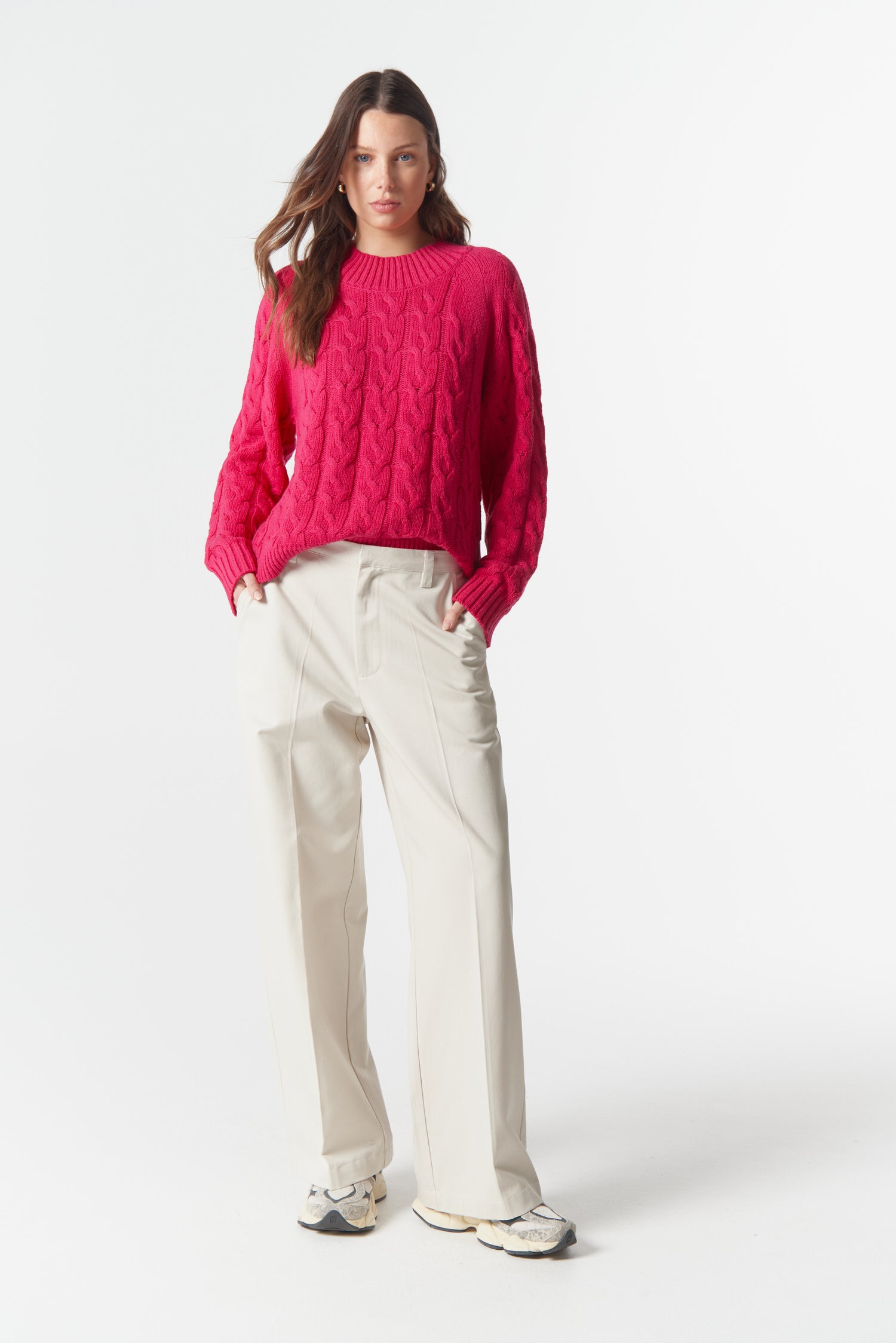 cloth+paper+scissors Knitwear The Caddy Knit - Flamboyant