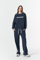 cloth+paper+scissors Rugbys Tracker North Star Sweater - Parisian Navy/White