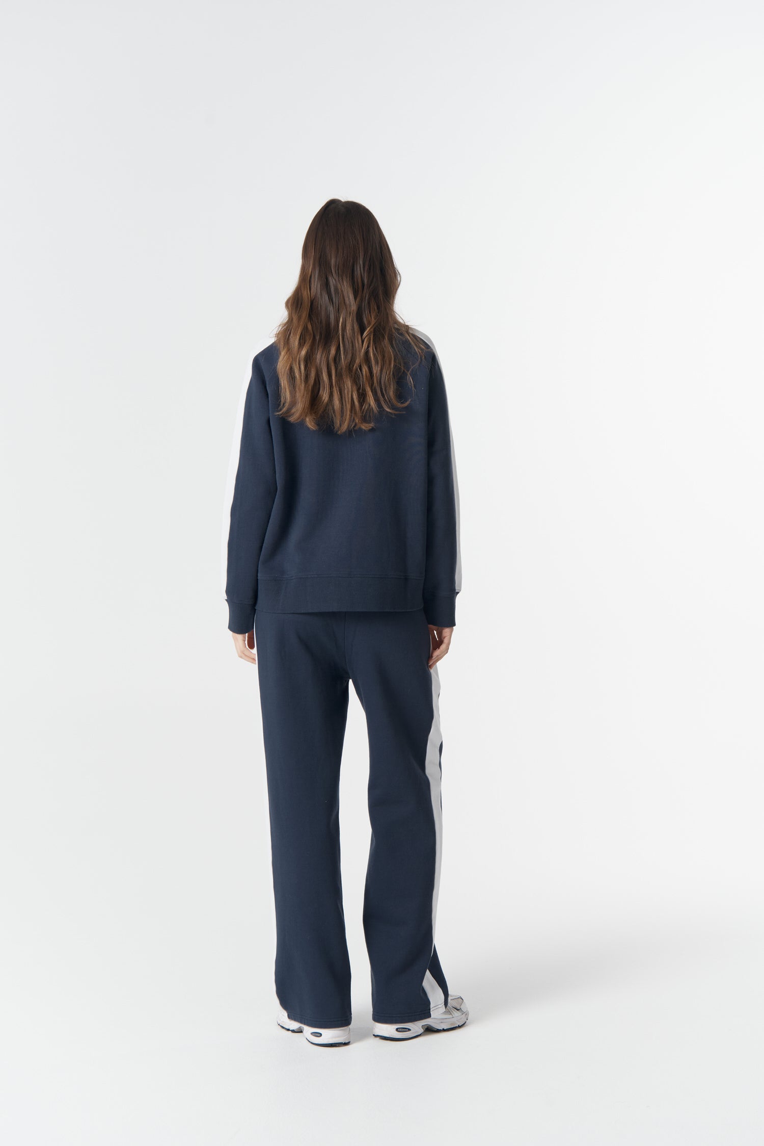 cloth+paper+scissors Rugbys Tracker North Star Sweater - Parisian Navy/White